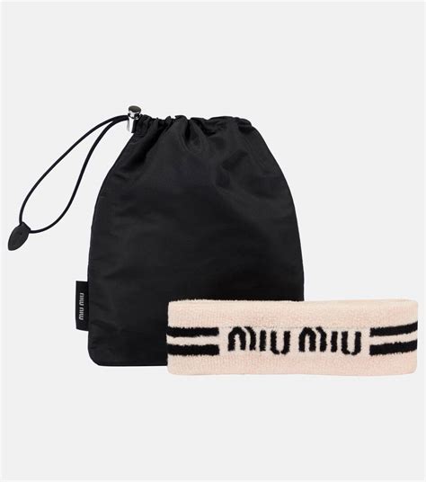 miu miu tennis headband|miu hair clips.